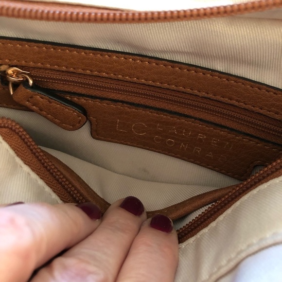 Lauren Conrad Cookie Crossbody Double Handle Straw Bag Summer Beach Festival - Picture 7 of 10